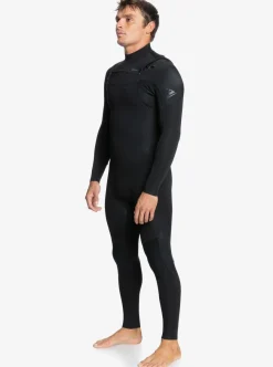 Mens Quiksilver Wetsuits|4/3 Everyday Sessions Chest Zip Wetsuit