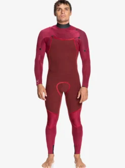 Mens Quiksilver Wetsuits|4/3 Everyday Sessions Chest Zip Wetsuit