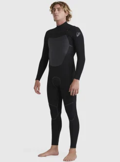 Mens Quiksilver Wetsuits|3/2 Marathon Sessions Chest-Zip Wetsuit