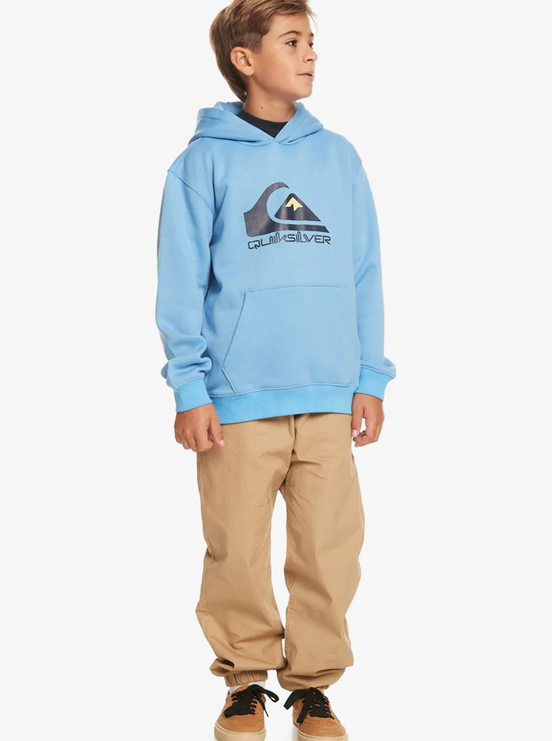 Boys Quiksilver Jackets|Boy'S 8-16 Big Logo Fleece Top