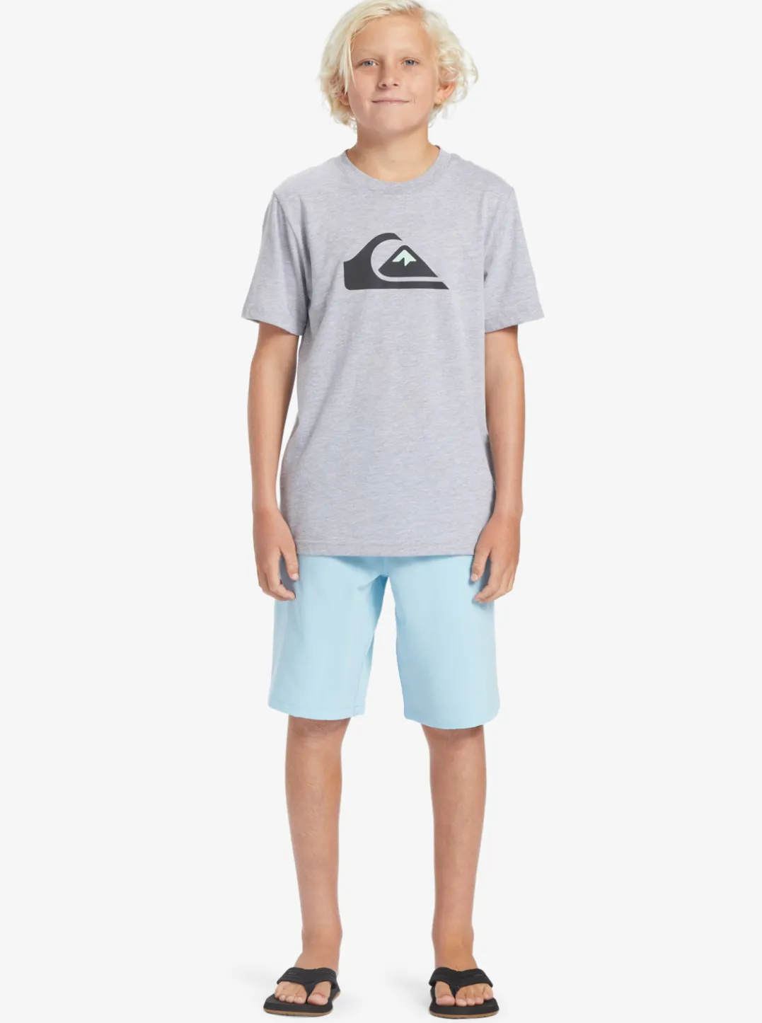 Boys Quiksilver Shorts|Boy'S 8-16 Ocean Elastic 18" Amphibian Boardshorts