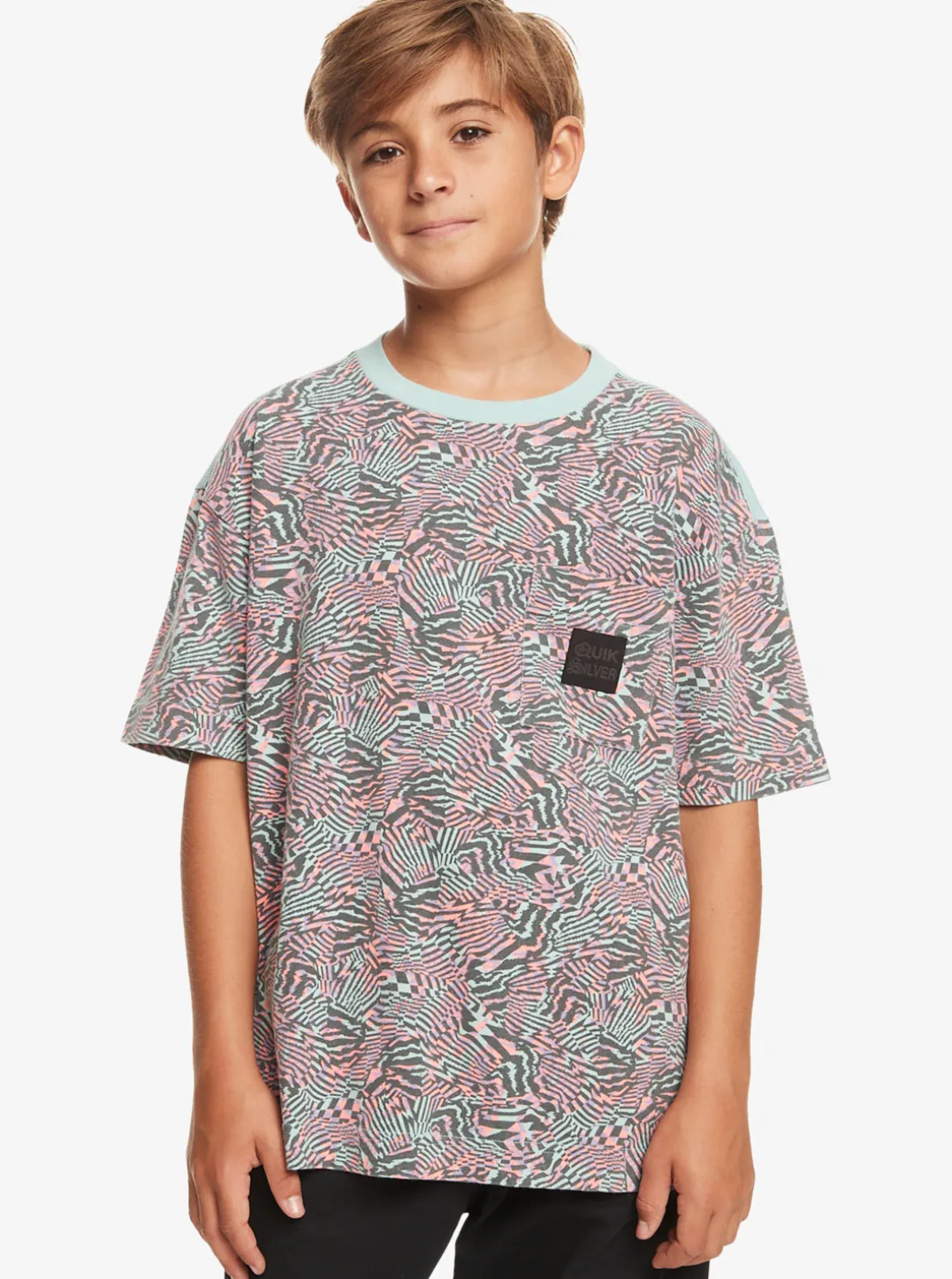 Boys Quiksilver Tees|Boy'S 8-16 Radical All-Over T-Shirt