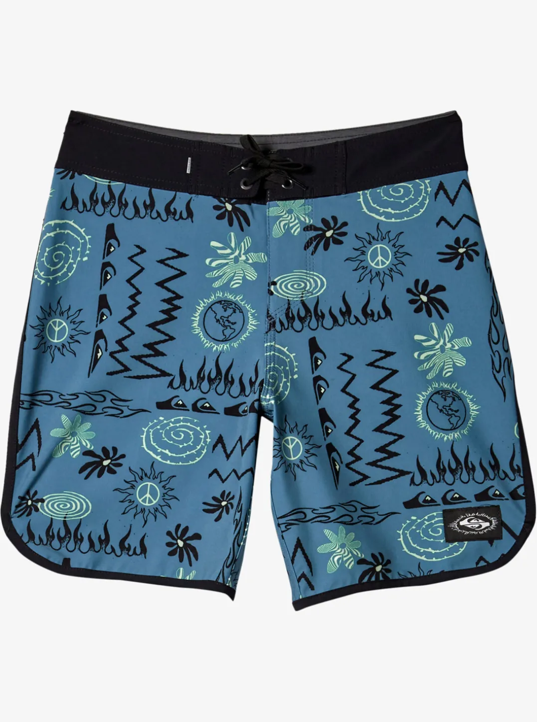 Boys Quiksilver Shorts|Boy'S 8-16 Surfsilk Radical Scallop 16 Boardshorts