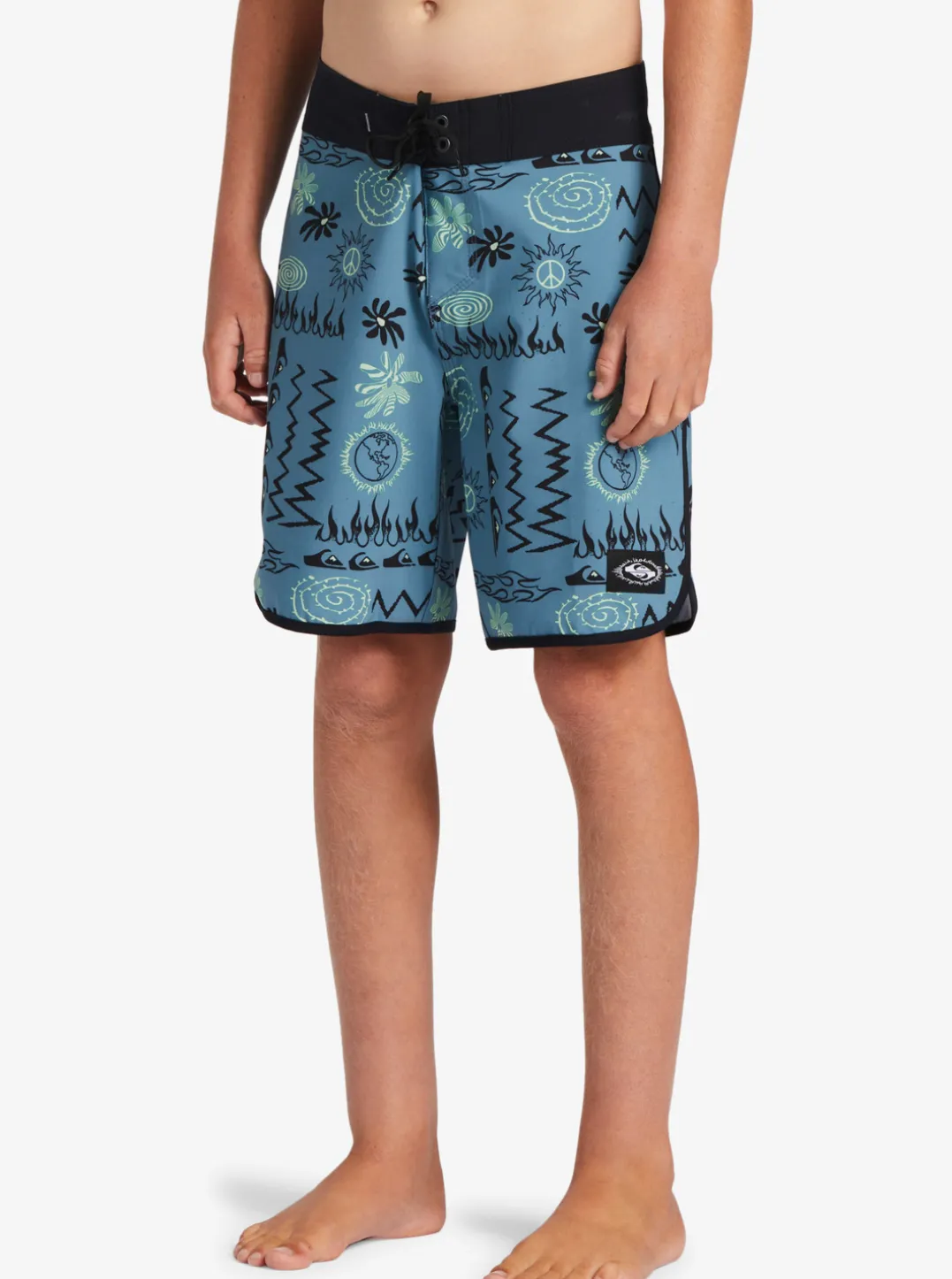 Boys Quiksilver Shorts|Boy'S 8-16 Surfsilk Radical Scallop 16 Boardshorts