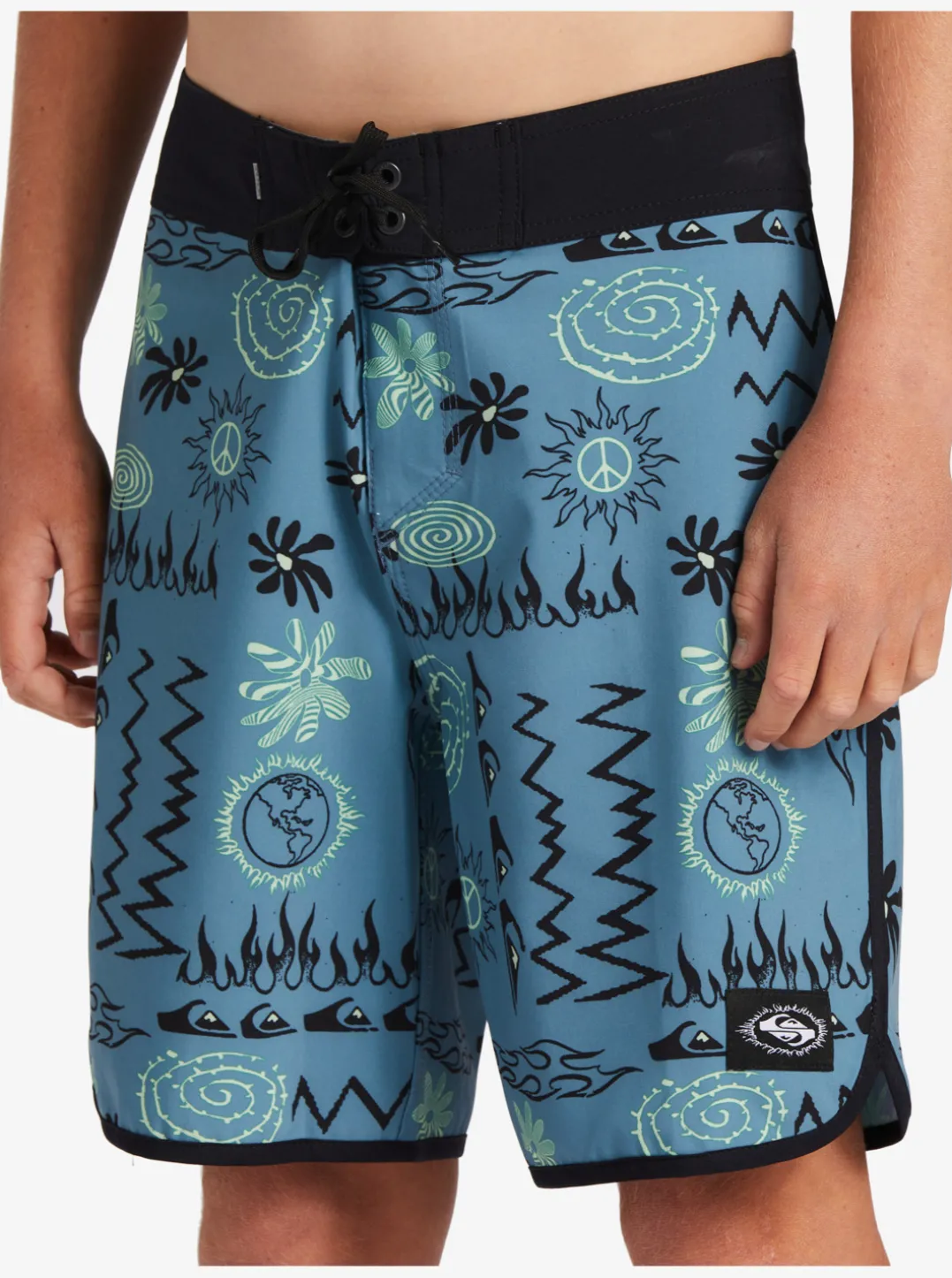 Boys Quiksilver Shorts|Boy'S 8-16 Surfsilk Radical Scallop 16 Boardshorts