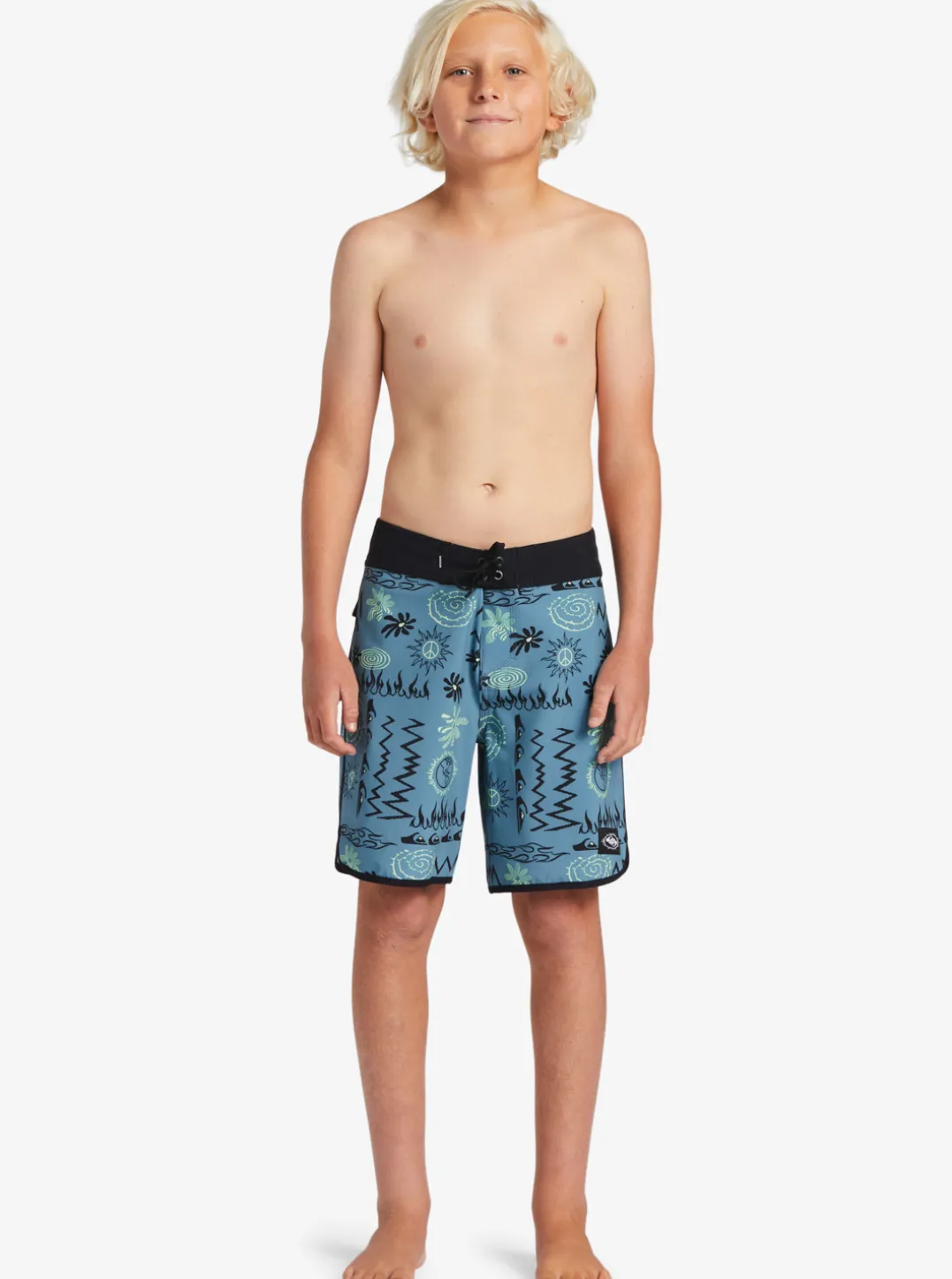 Boys Quiksilver Shorts|Boy'S 8-16 Surfsilk Radical Scallop 16 Boardshorts