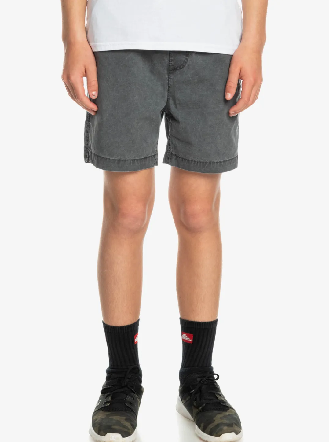 Boys Quiksilver Shorts|Boy'S 8-16 Taxer 15" Elastic Waist Shorts