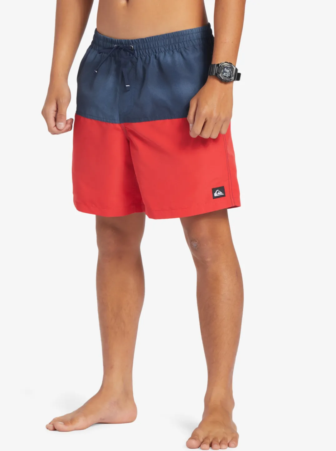 Mens Quiksilver Elastic Waist|Butt Logo 17" Volleys