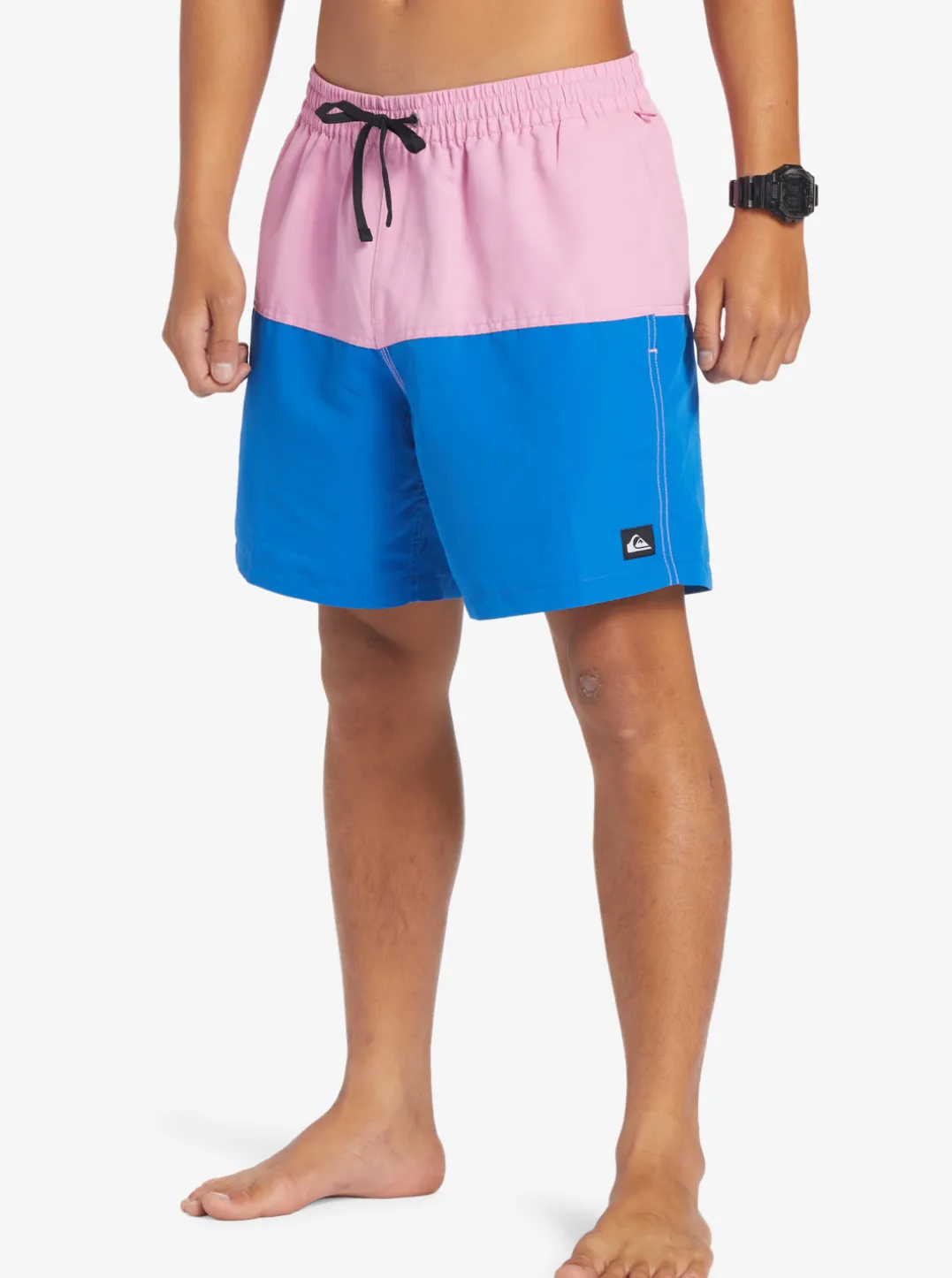 Mens Quiksilver Elastic Waist|Butt Logo 17" Volleys