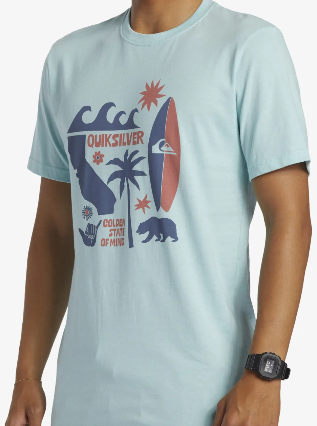 Mens Quiksilver Tees|Ca Funshine T-Shirt