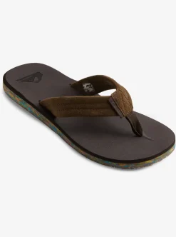 Mens Quiksilver Sandals|Carver Suede Recycled Sandals