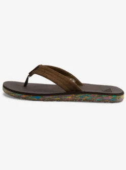 Mens Quiksilver Sandals|Carver Suede Recycled Sandals
