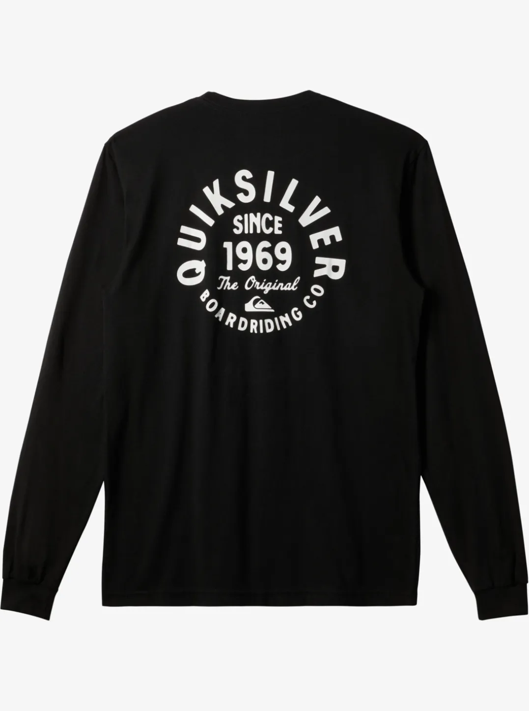 Mens Quiksilver Tees|Circled Script Long Sleeve T-Shirt