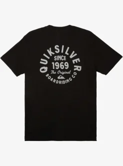 Mens Quiksilver Tees|Circled Script T-Shirt
