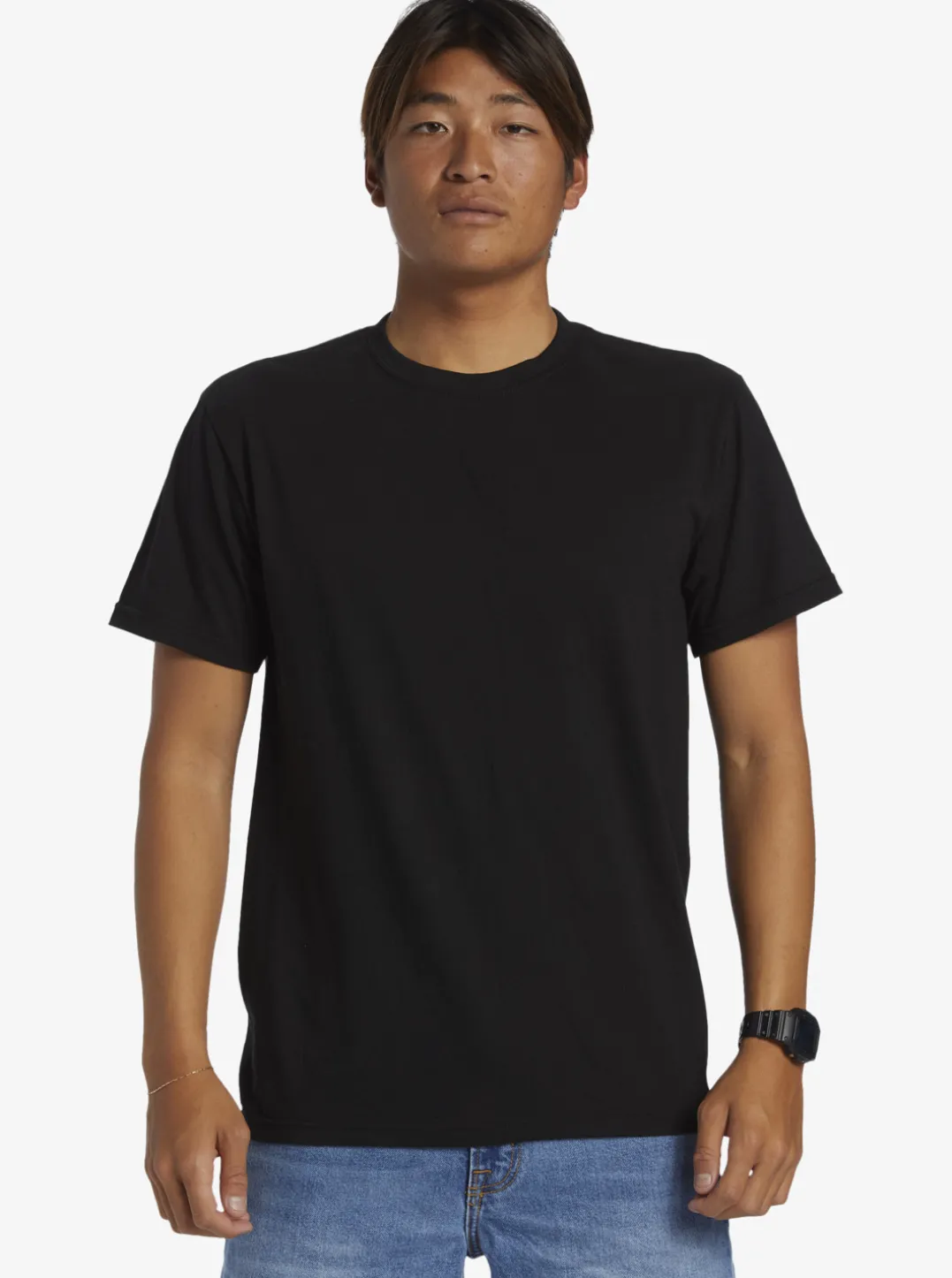 Mens Quiksilver Tees|Circled Script T-Shirt