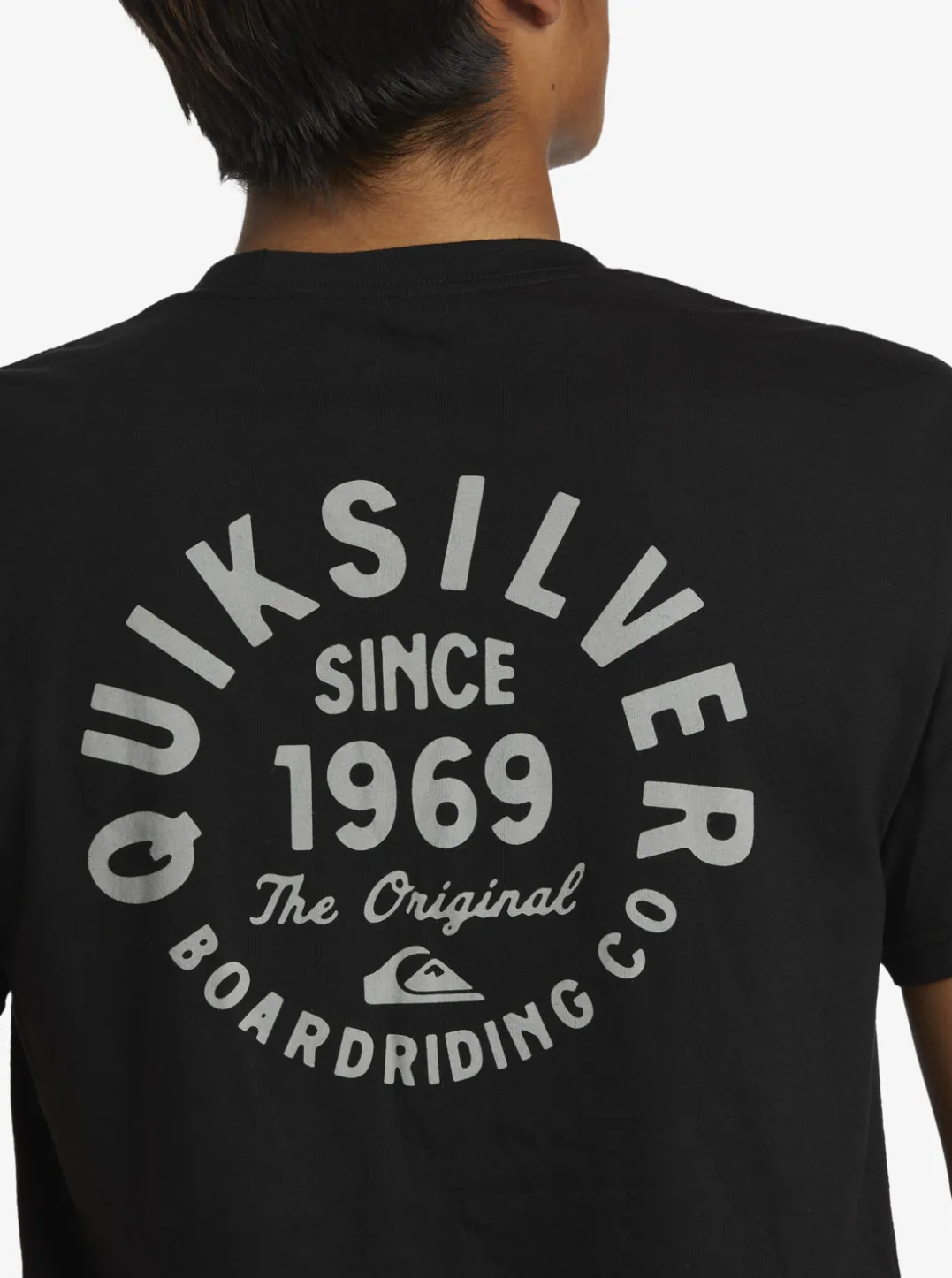 Mens Quiksilver Tees|Circled Script T-Shirt