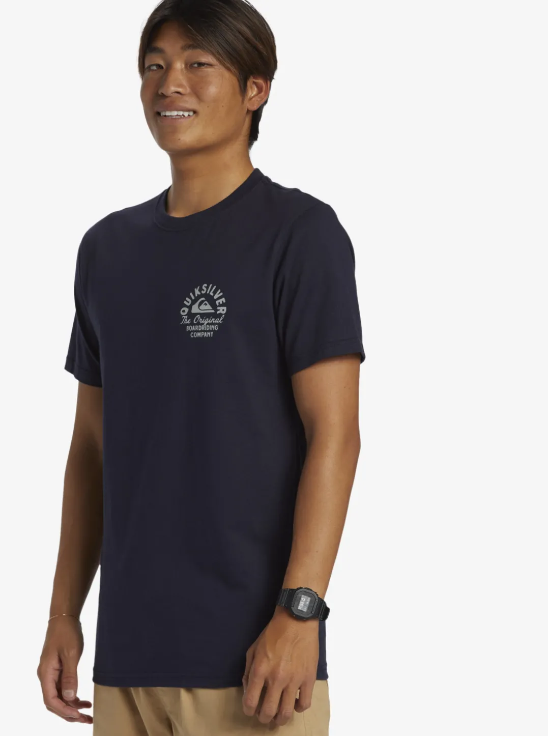 Mens Quiksilver Tees|Circled Script T-Shirt
