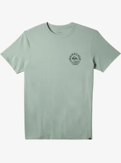 Mens Quiksilver Tees|Circled Script T-Shirt