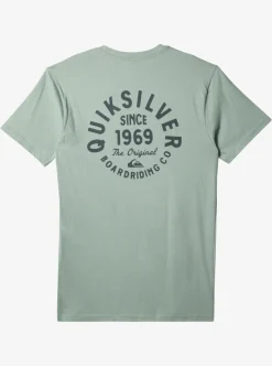 Mens Quiksilver Tees|Circled Script T-Shirt
