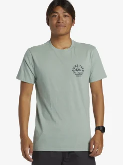 Mens Quiksilver Tees|Circled Script T-Shirt