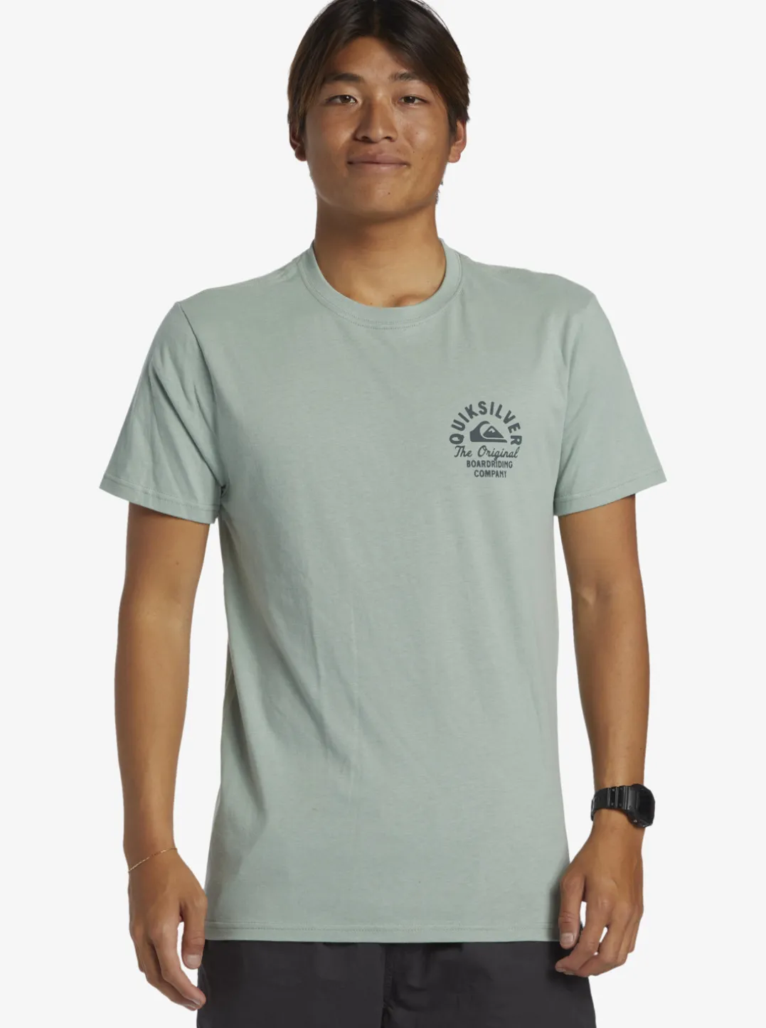 Mens Quiksilver Tees|Circled Script T-Shirt