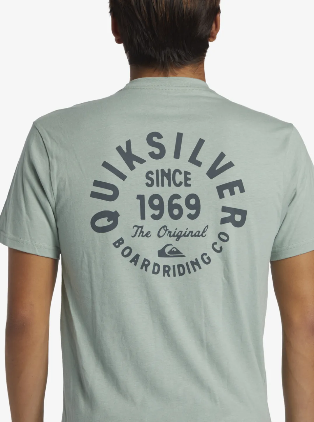 Mens Quiksilver Tees|Circled Script T-Shirt