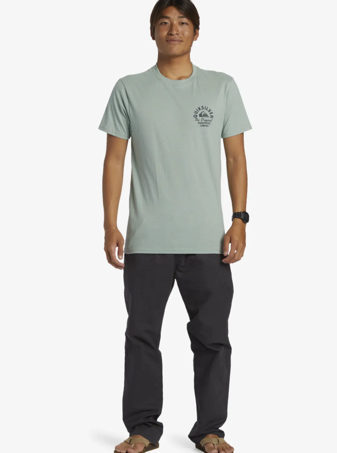 Mens Quiksilver Tees|Circled Script T-Shirt