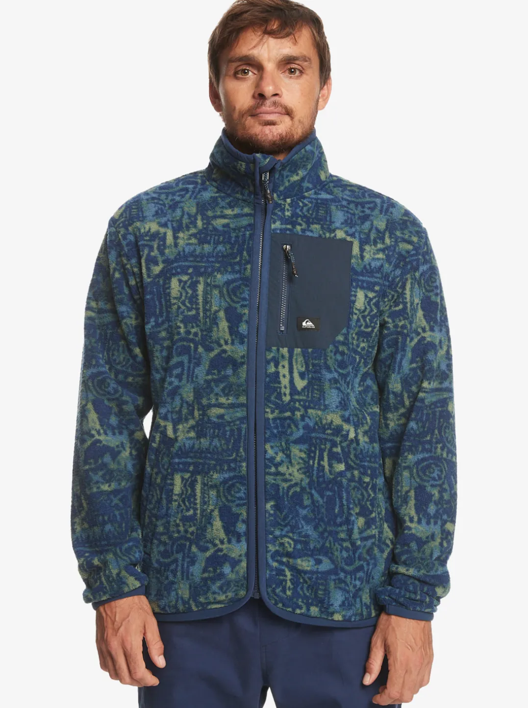 Mens Quiksilver Sweatshirts & Hoodies|Clean Coasts Zip-Up Fleece