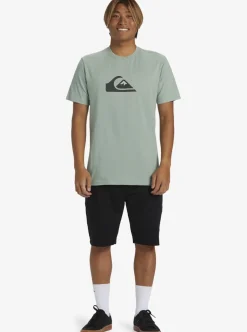 Mens Quiksilver Tees|Comp Logo T-Shirt