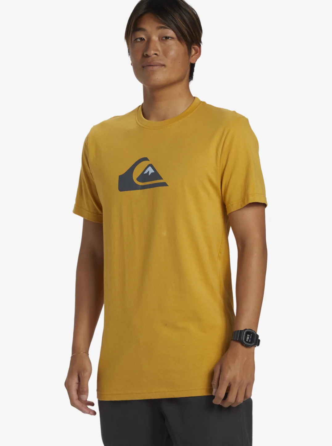 Mens Quiksilver Tees|Comp Logo T-Shirt