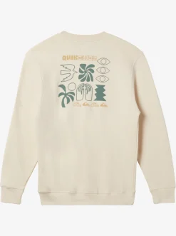 Mens Quiksilver Sweatshirts & Hoodies|E Peace Out Crew Neck Sweatshirt