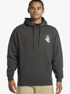 Mens Quiksilver Sweatshirts & Hoodies|E Rockin Hoodie Pullover Sweatshirt