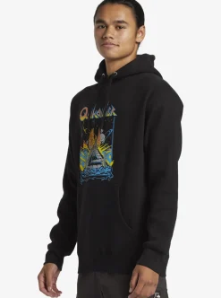 Mens Quiksilver Sweatshirts & Hoodies|E Rockin Hoodie Pullover Sweatshirt