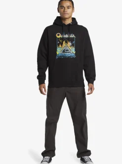 Mens Quiksilver Sweatshirts & Hoodies|E Rockin Hoodie Pullover Sweatshirt