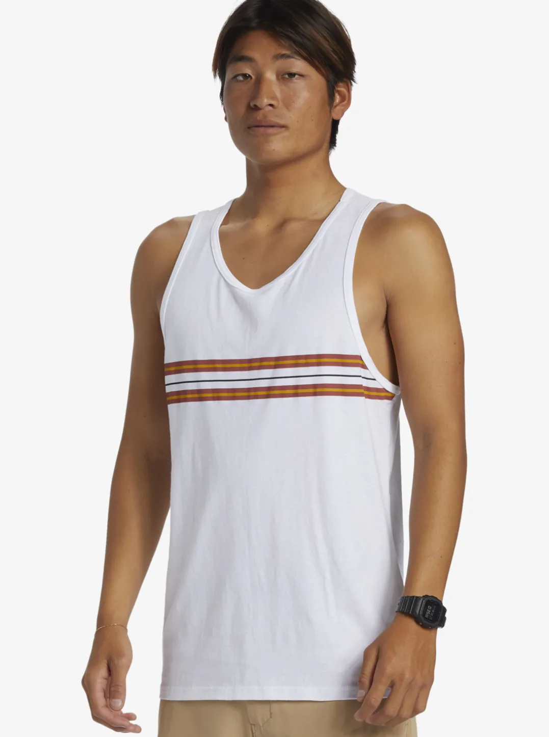 Mens Quiksilver Tees|Everyday Stripe Tank Top