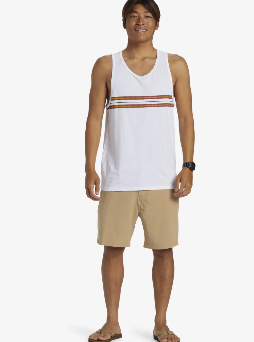 Mens Quiksilver Tees|Everyday Stripe Tank Top