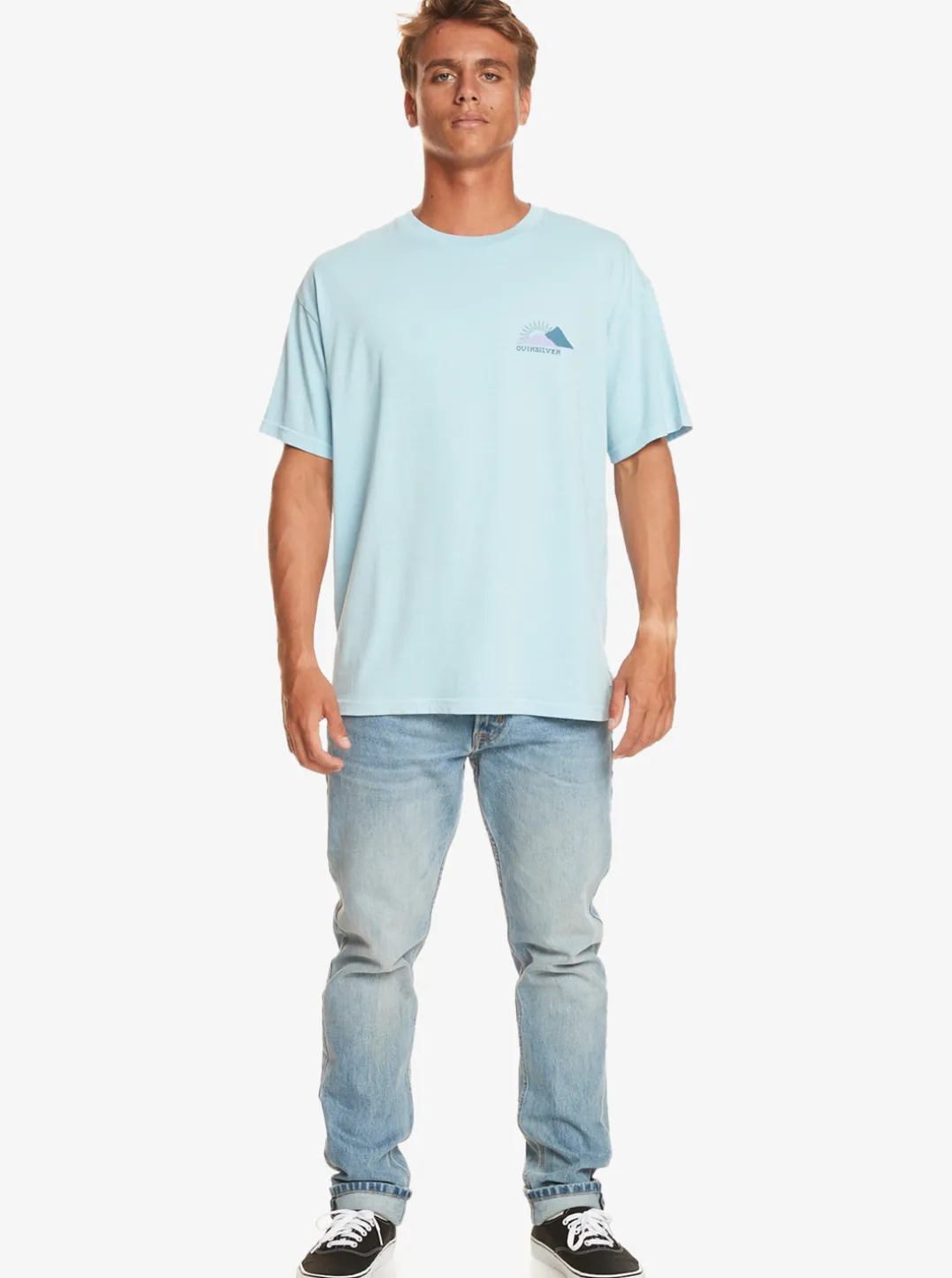 Mens Quiksilver Tees|Fading Sun T-Shirt