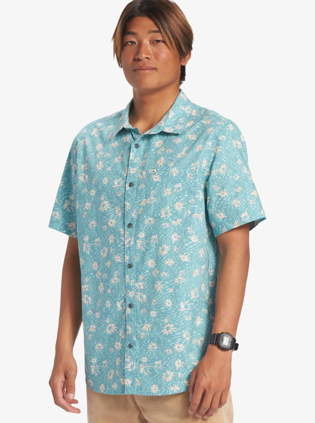 Mens Quiksilver Shirts & Polos|Future Hippie Short Sleeve Woven Shirt