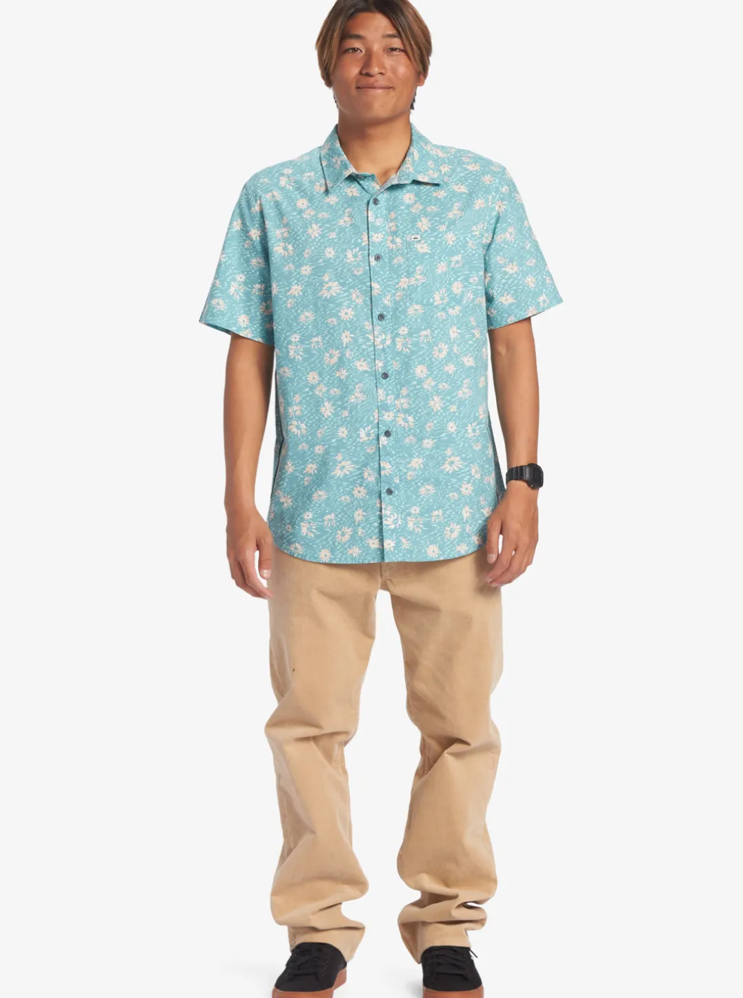 Mens Quiksilver Shirts & Polos|Future Hippie Short Sleeve Woven Shirt