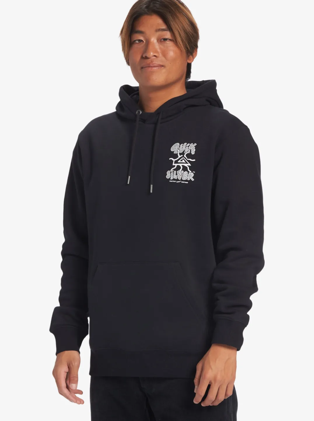 Mens Quiksilver Shirts & Polos|Global Force Fleece Crew Neck Sweatshirt