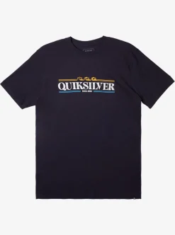 Mens Quiksilver Tees|Gradient Lines T-Shirt