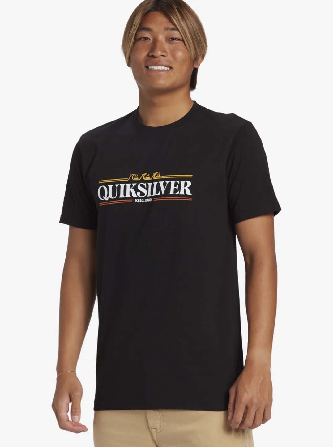 Mens Quiksilver Tees|Gradient Lines T-Shirt