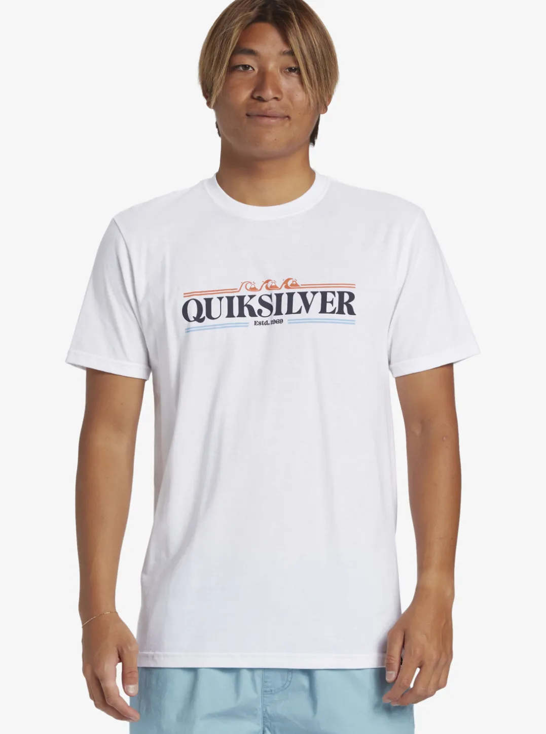 Mens Quiksilver Tees|Gradient Lines T-Shirt