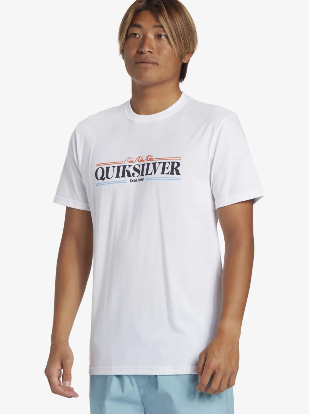 Mens Quiksilver Tees|Gradient Lines T-Shirt