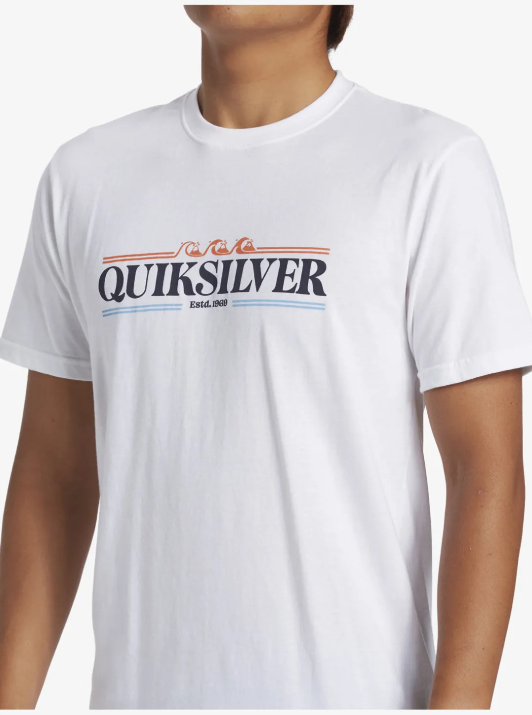 Mens Quiksilver Tees|Gradient Lines T-Shirt
