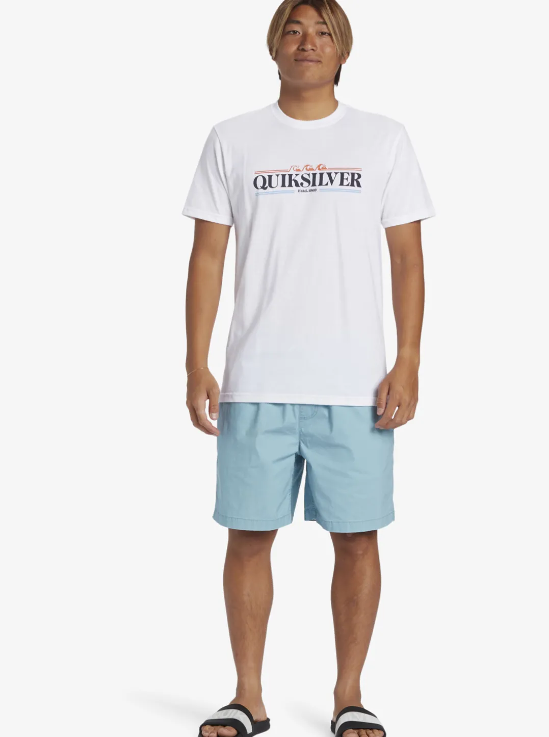 Mens Quiksilver Tees|Gradient Lines T-Shirt