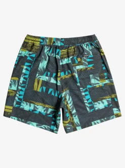 Mens Quiksilver Elastic Waist|Gregg Kaplan Og Arch Blank Canvas Vl 17" Volleys