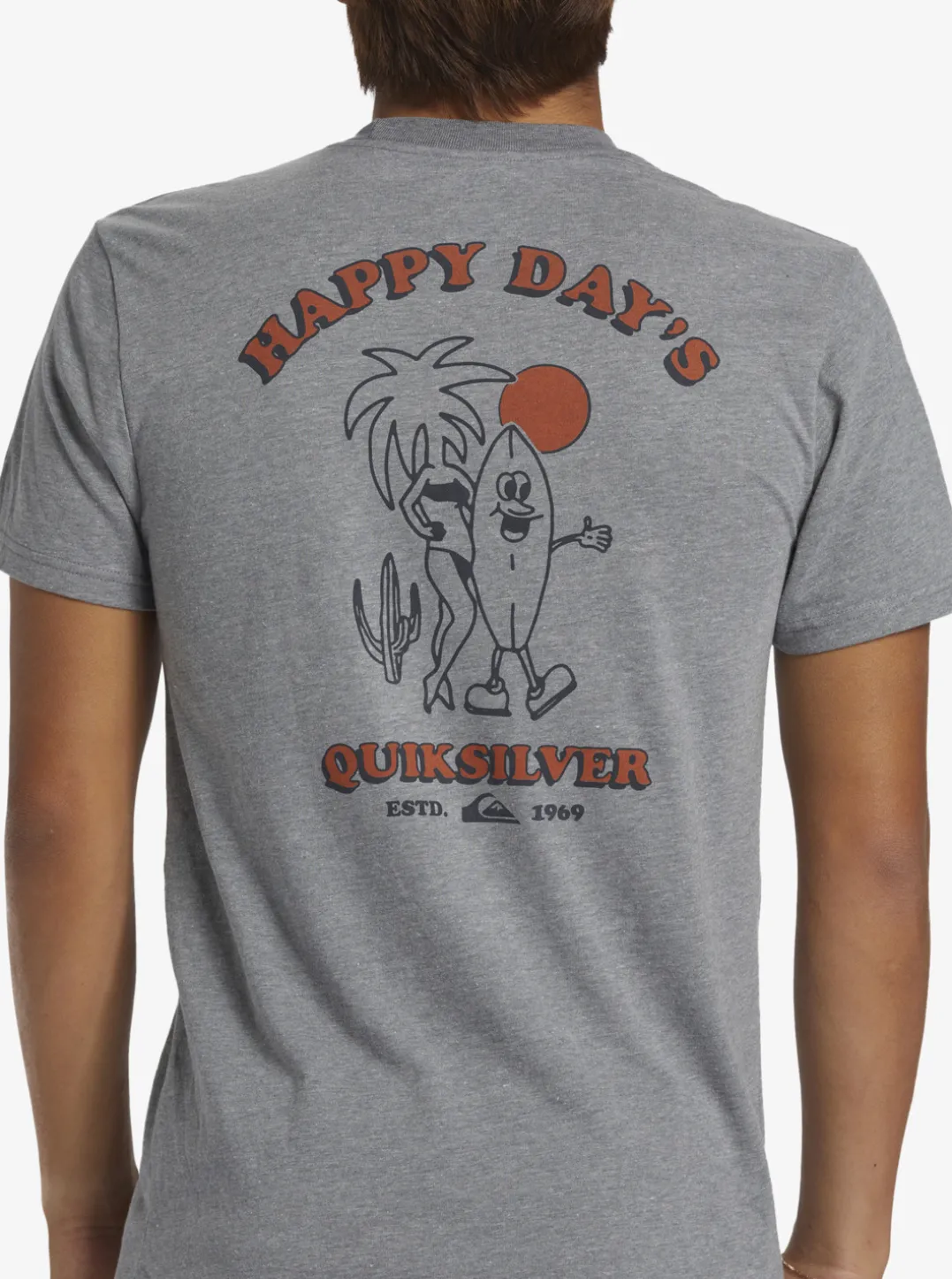 Mens Quiksilver Tees|Happy Days Mod T-Shirt