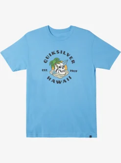 Mens Quiksilver Tees|Hawaii Palm And Skull T-Shirt