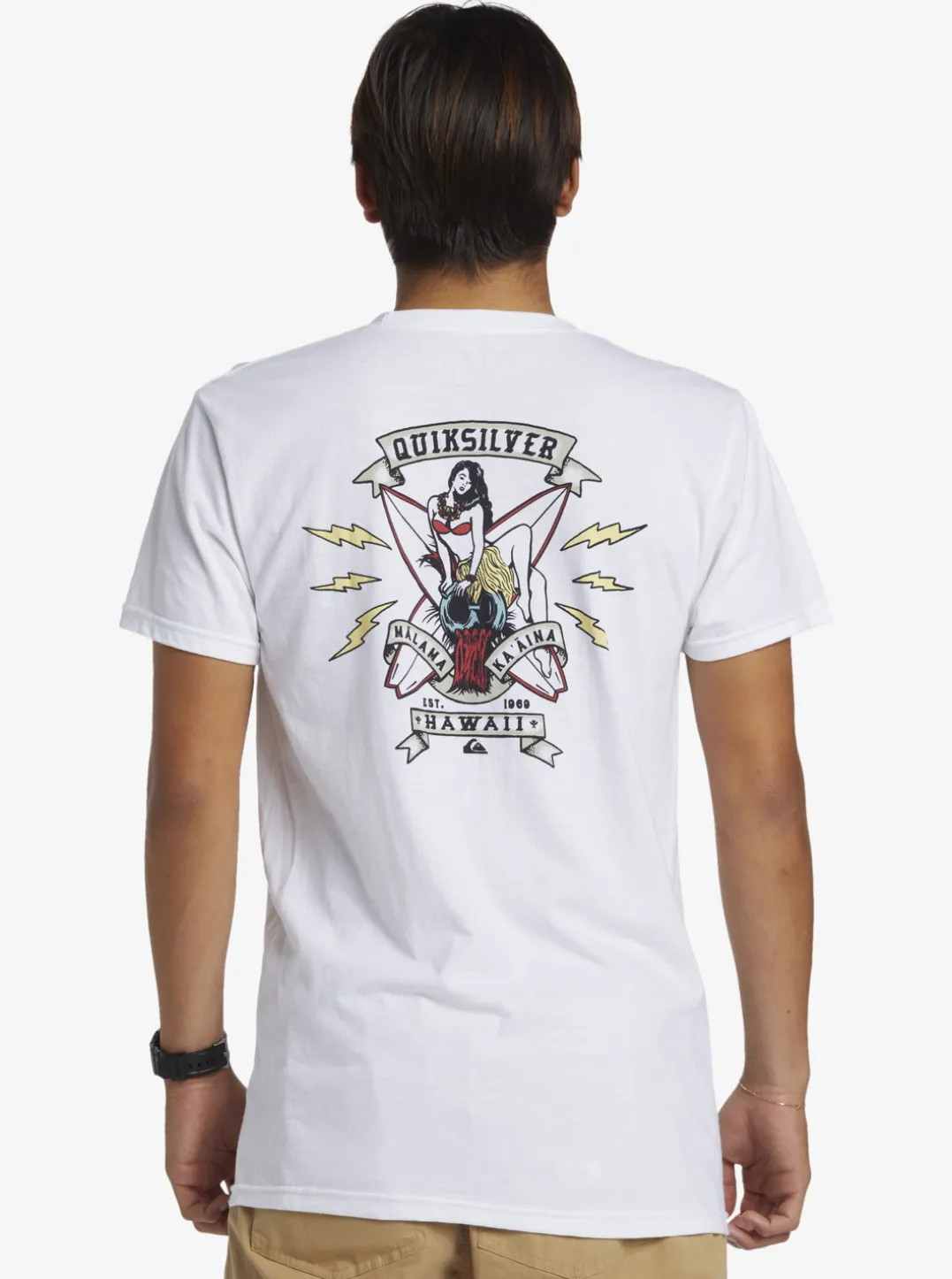Mens Quiksilver Tees|Hi Flirting With Danger T-Shirt